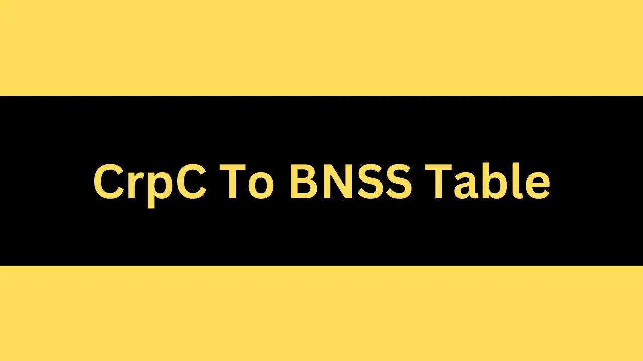 crpc to bns table
